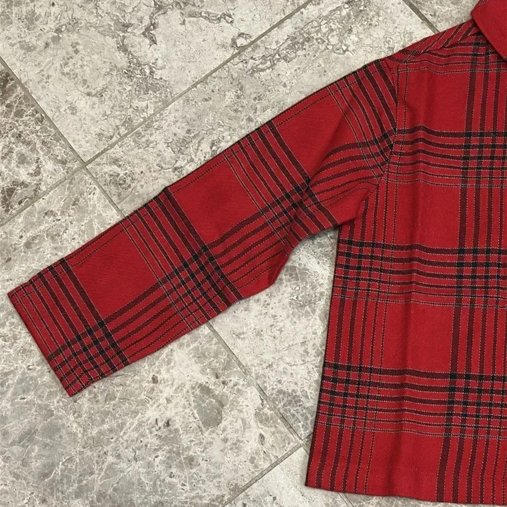 Lands End X Blake Shelton Plaid Flannel Pajama Set Boys Size 4 NEW